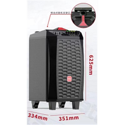 萬(wàn)利達(dá)/Malata   M+9097  音箱 產(chǎn)品尺寸 351*334*625mm  信噪比 >71dB  輸出功率 240W  